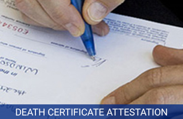 death certificate attestation services in india
